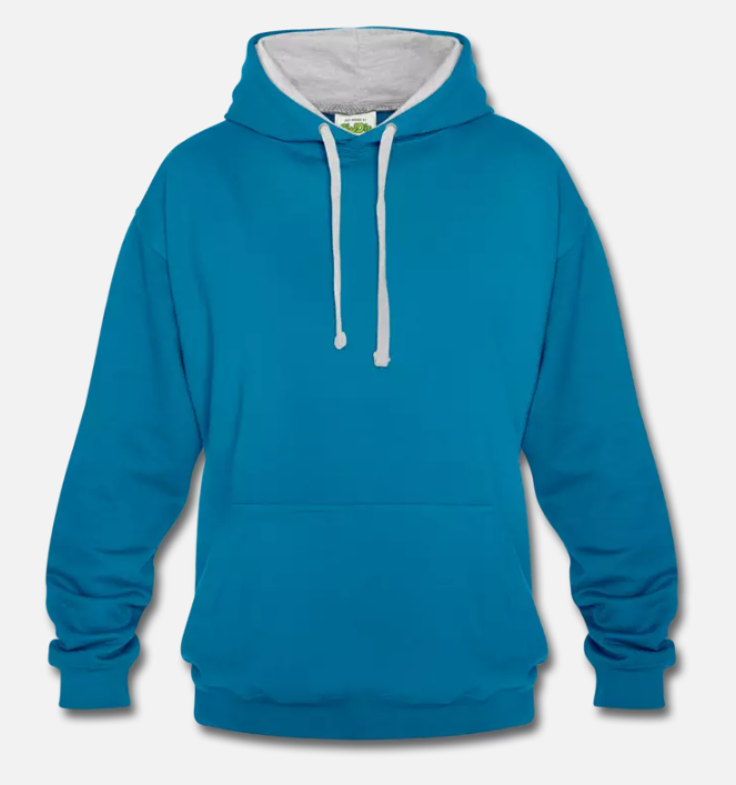 Unisex Kontrast Hoodie gestalten